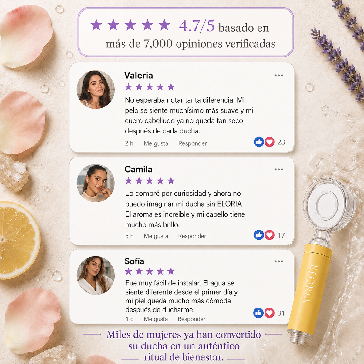 Filtro de Ducha Purificante con Vitamina C